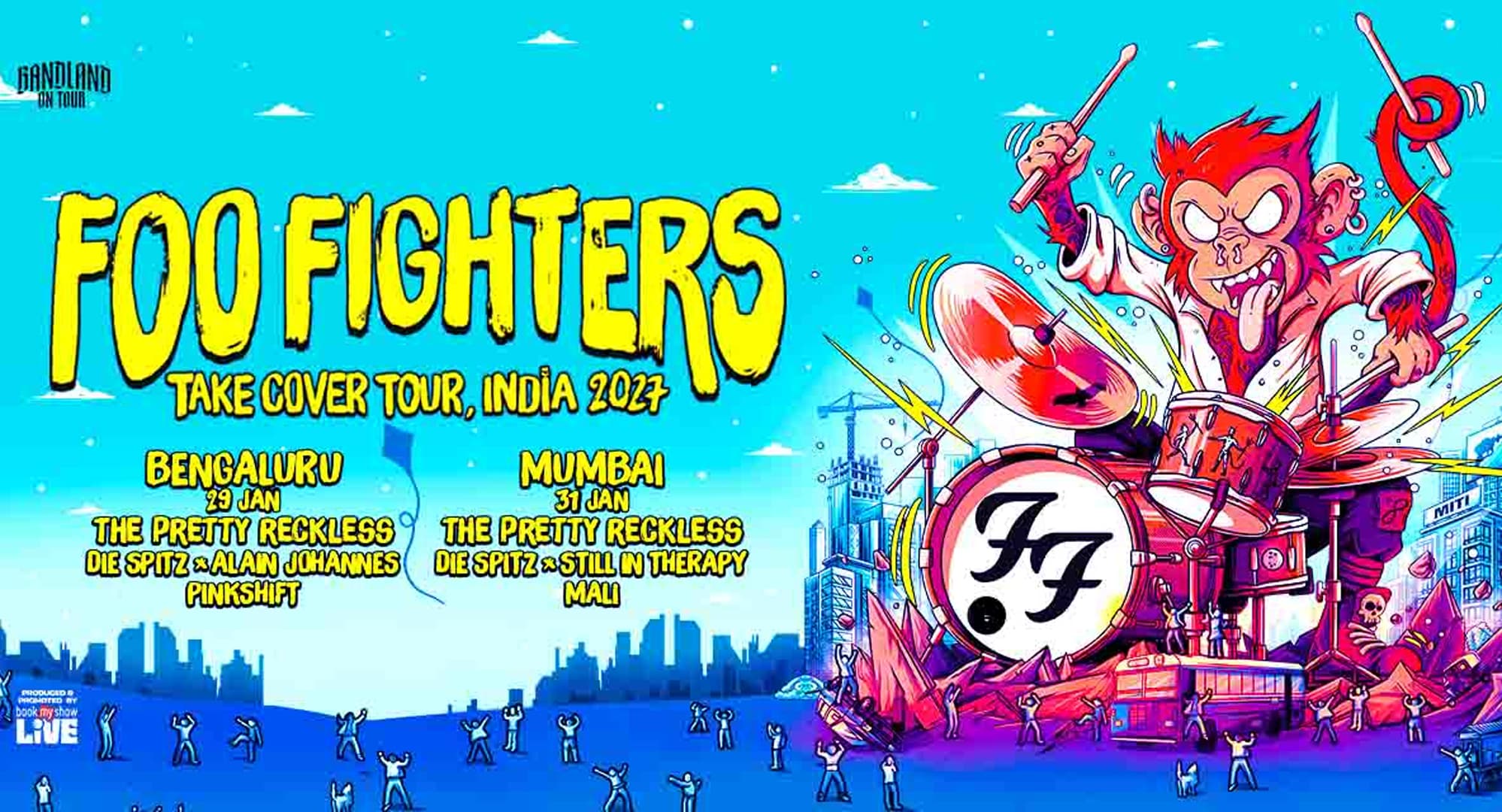 Foo Fighters Announces First-Ever India Tour in January 2027