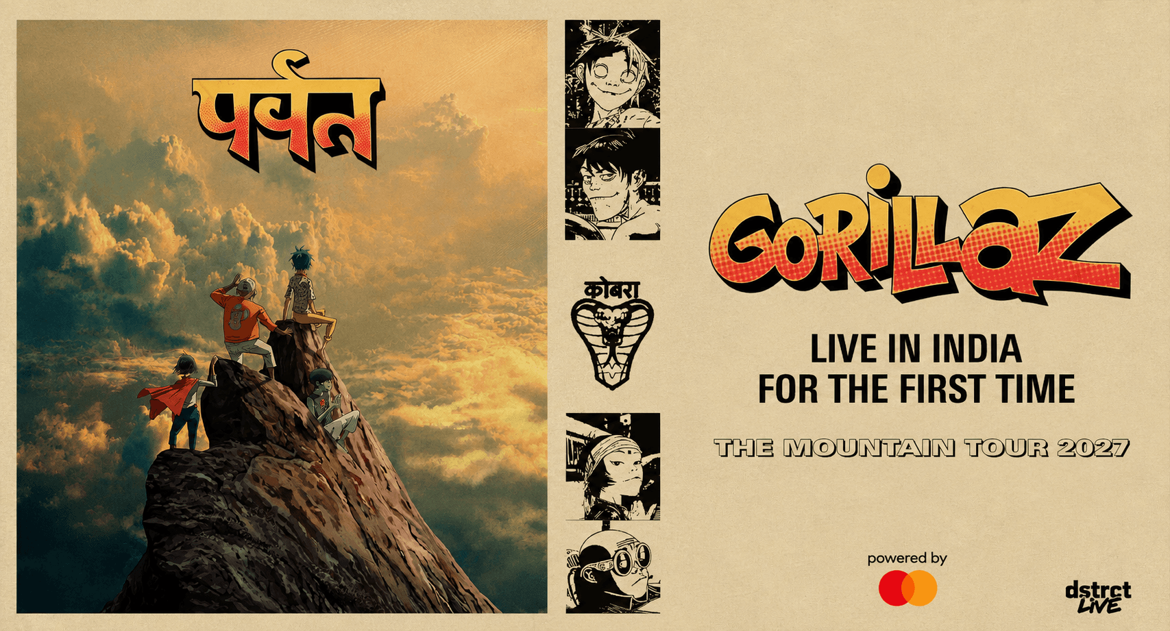 Gorillaz Set for Long-Awaited India Debut with The Mountain Tour